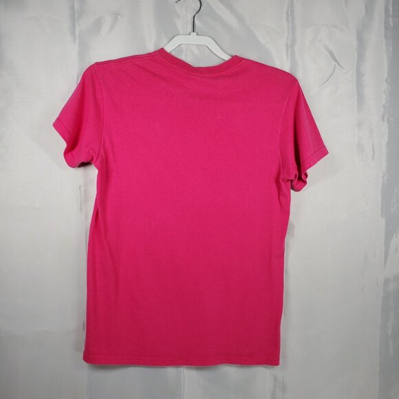 Duck Commander Pink White Delta T-shirt Happy Happy Happy Slogan Wms Sz S - Picture 2 of 6